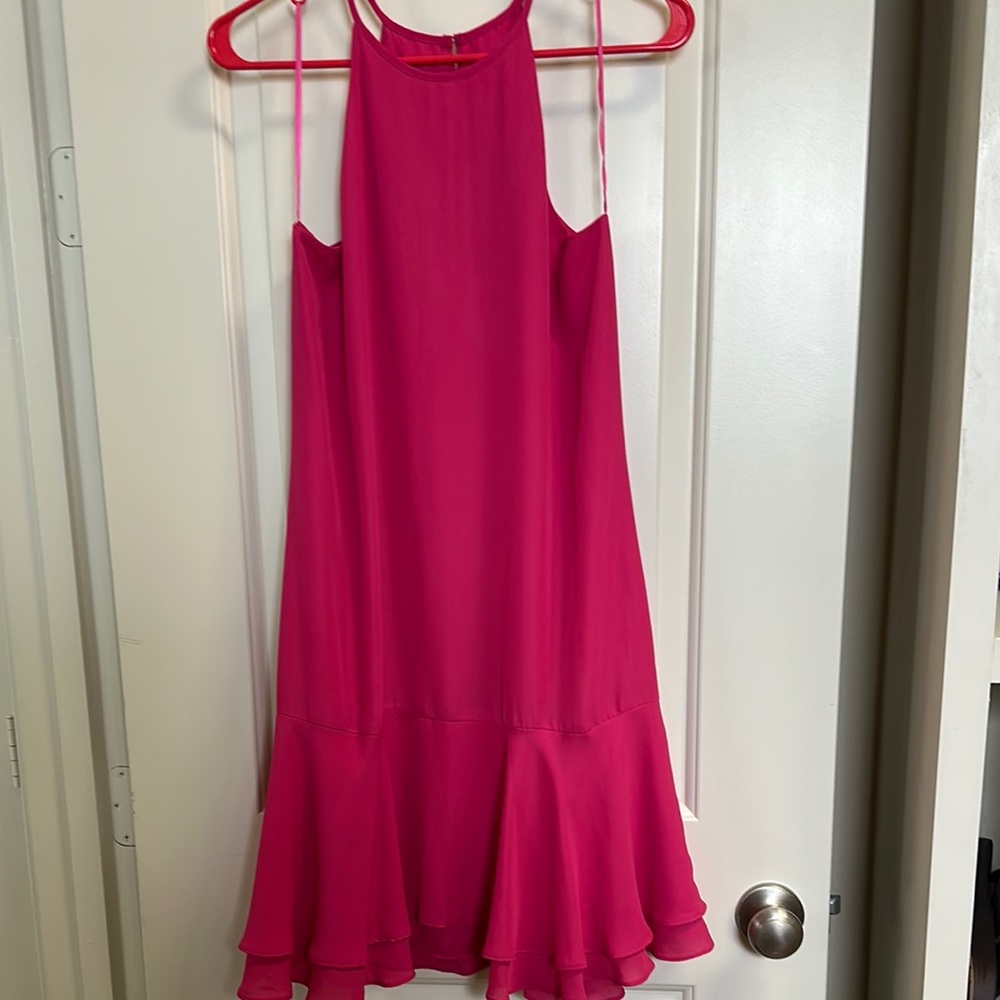 Charles Henry Pink Midi Dress